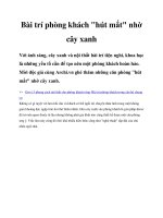 Bài trí phòng khách 