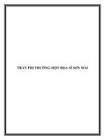 TRẦN PHI TRƯỜNG-MỘT HỌA SĨ SƠN MÀI potx