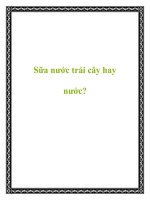 Sữa nước trái cây hay nước? pdf