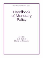 Handbook of Monetary Policy potx