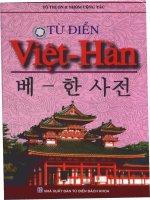 Từ điển việt – hàn