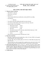 Đề cương chi tiết môn Vật lý B1