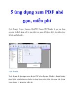 5 ứng dụng xem PDF nhỏ gọn, miễn phí pdf