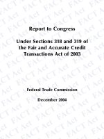 UNDER SECTIONS 318 AND 319 OF THE FAIR AND ACCURATE CREDIT TRANSACTIONS ACT OF 2003 docx