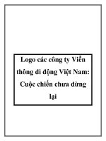 Logo các công ty Viễn thông di động Việt Nam: Cuộc chiến chưa dừng lại ppt