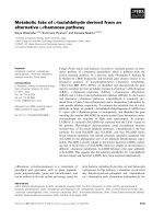 Báo cáo khoa học: Metabolic fate of L-lactaldehyde derived from an alternative L-rhamnose pathway ppt