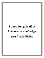 8 bước đơn giản để có kiểu tóc thác nước đẹp như Nicole Richie ppt