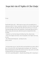 Soạn bài văn tế Nghĩa sĩ Cần GiuộcTác giả ppt