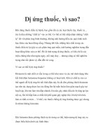 Dị ứng thuốc, vì sao? pot