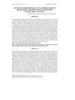 XÂY DỰNG MÔ HÌNH QUẢN LÝ VÀ PHÒNG MỘT SỐ BỆNH THÔNG THƯỜNG TRÊN ĐÀN BÒ THỊT Ở CHÂU PHÚ-AN GIANG pot