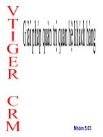 Giải pháp quan hệ khách hàng pdf