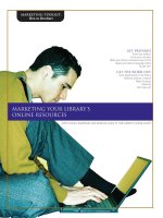 Marketing Your Library’s Online Resources - HOW TO BUILD AWARENESS AND INCREASE USAGE OF YOUR LIBRARY’S ONLINE ASSETS ppt