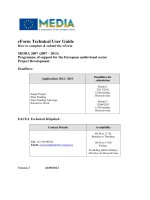 MEDIA 2007 (2007 – 2013) - Programme of support for the European audiovisual sector Project Development pptx