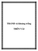 TRANH và khoảng trống TRÊN VẢI pptx