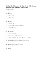 Hướng dẫn chăm sóc và tập phục hồi sau chấn thương bong gân