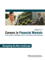 CAREERS IN FINANCIAL MARKETS - YOUR GUIDE TO FINDING A JOB IN SECURITIES AND BANKING 2010-11: Navigating the New Landscape docx