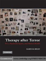 Therapy after Terror 9/11, Psychotherapists, and Mental Health doc
