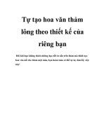 Tự tạo hoa văn thảm lông theo thiết kế của riêng bạn docx