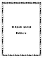 Bí kíp du lịch bụi Indonesia potx