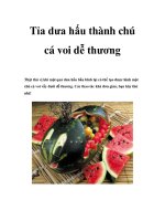 Tỉa dưa hấu thành chú cá voi dễ thương pptx