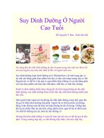 Suy dinh dưỡng ở người cao tuổi ppt