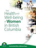 THE HEALTH AND WELL-BEING OF WOMEN IN BRITISH COLUMBIA pptx