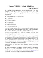 Vietnam TST 2012 – Lời giải và bình luận pdf