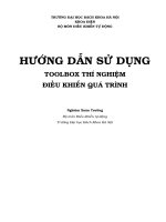 HƯỚNG DẪN SỬ DỤNG TOOLBOX THÍ NGHIỆM ĐIỀU KHIỂN QUÁ TRÌNH pptx