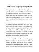 AdMicro ưu đãi quảng cáo trực tuyến docx