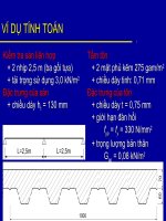 Ví dụ tính sàn liên hợp