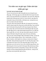 Trẻ mầm non và giờ ngủ: Chấm dứt trận chiến giờ ngủ potx