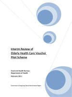 Interim Review of  Elderly Health Care Voucher  Pilot Scheme  docx