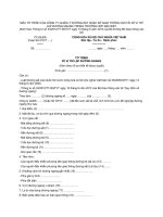 MẪU TỜ TRÌNH CỦA CÔNG TY QUẢN LÝ ĐƯỜNG SẮT HOẶC SỞ GIAO THÔNG VẬN TẢI VỀ VỊ TRÍ LẬP ĐƯỜNG NGANG TRONG TRƯỜNG HỢP ĐẶC BIỆT ppt