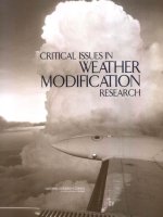 CRITICAL ISSUES IN WEATHER MODIFICATION RESEARCH docx