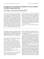 Báo cáo khoa học: Investigation of the contribution of histidine 119 to the conduction of protons through human Nox2 pptx