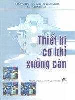 thiết bị cơ khí xưởng cán