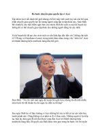 Ba bước chuyển giao quyền lực ở Acer pot