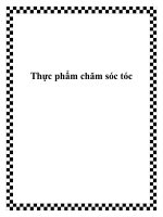 Thực phẩm chăm sóc tóc pptx