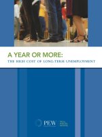 A YEAR OR MORE: The high CosT of Long-Term UnempLoymenT potx