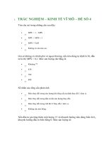 TRẮC NGHIỆM – KINH TẾ VĨ MÔ – ĐỀ SỐ 4 potx