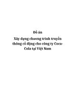 Đồ án Xây dựng chương trình truyền thông cổ động cho công ty Coca-Cola tại Việt Nam pot