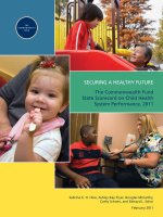 SECURING A HEALTHY FUTURE - The Commonwealth Fund State Scorecard on Child Health System Performance, 2011 doc