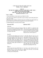 đáp án đề thi lí thuyết tốt nghiệp khóa 3 - kế toán doanh nghiệp - mã đề thi ktdn - lt (7)