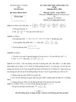 Đề thi và đáp án học sinh giỏi môn toán 9 thanh hóa 2014