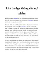 Làn da đẹp không cần mỹ phẩm potx