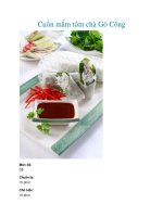 Cuốn mắm tôm chà Gò Công ppt