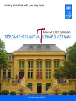 Khảo sát ý kiến người dân tiếp cận pháp luật và tư pháp ở Việt Nam docx