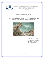 TIỂU LUẬN MÔN KINH TẾ VĨ MÔ - ĐỀ TÀI: 