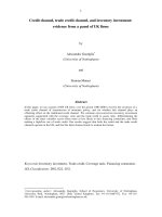 Credit channel, trade credit channel, and inventory investment: evidence from a panel of UK firms pot