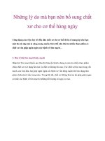 Những lý do mà bạn nên bổ sung chất xơ cho cơ thể hàng ngày potx